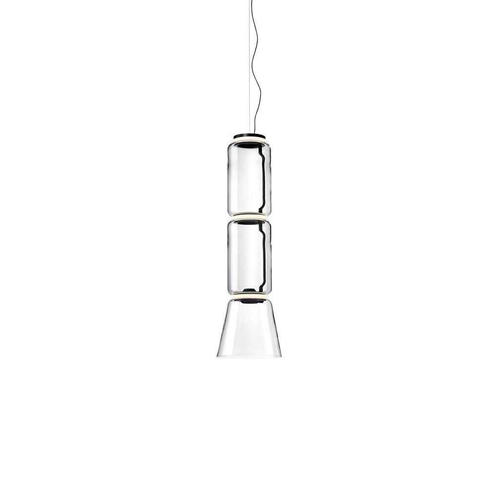Virelo Stacked Glass Cylinder Pendant Light - Letslighting