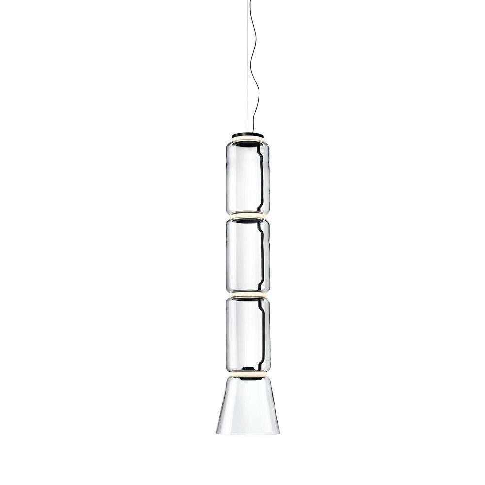 Virelo Stacked Glass Cylinder Pendant Light - Letslighting