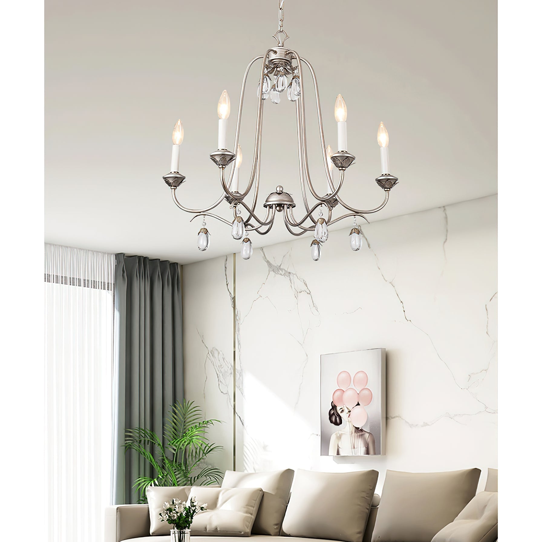 Ocara Vintage Luxus Messing Kristall Kronleuchter-Letslighting