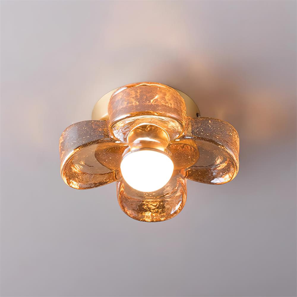 Peyton Vintage Deckenleuchte aus Acryl und Messing-Letslighting