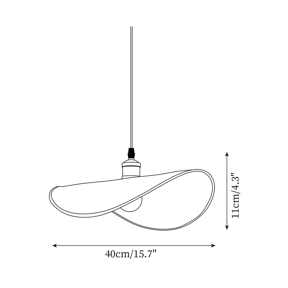 Pendant Lamp Linen Fabric Shade Wood - Letslighting