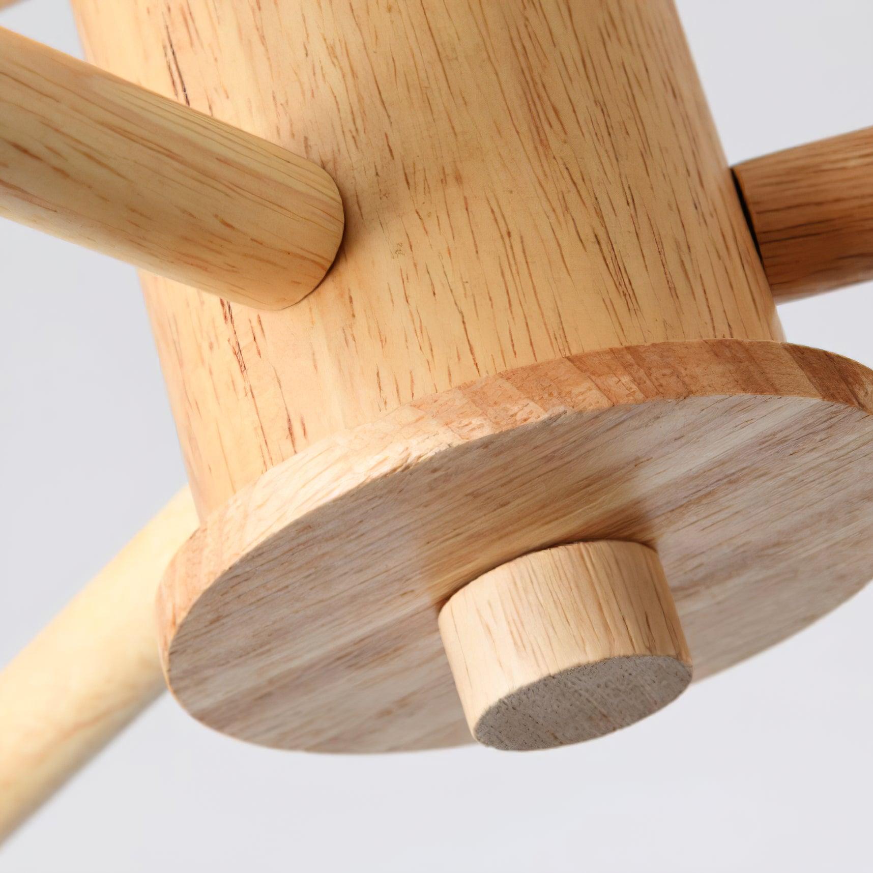 Lustra Kronleuchter Holz Globus Minimalistisch Natürlich-Letslighting