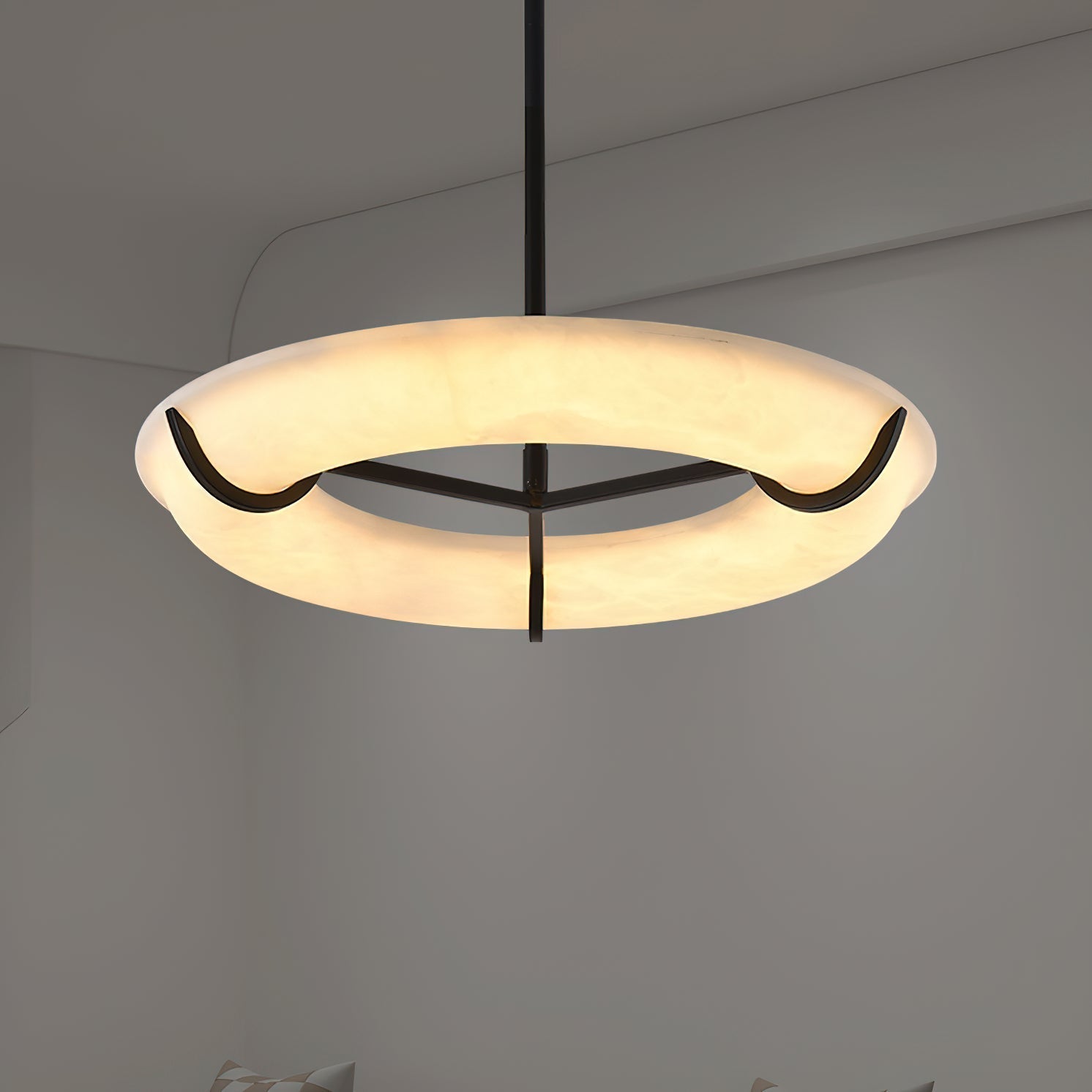 Eldorora Modern Minimalist Brass Alabaster Chandelier - Letslighting