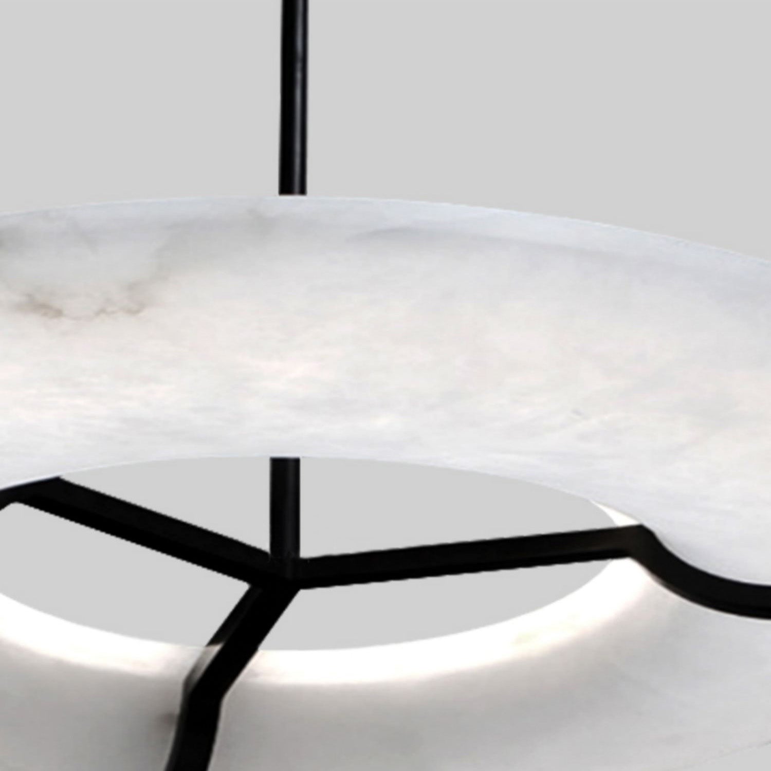 Eldorora Modern Minimalist Brass Alabaster Chandelier - Letslighting