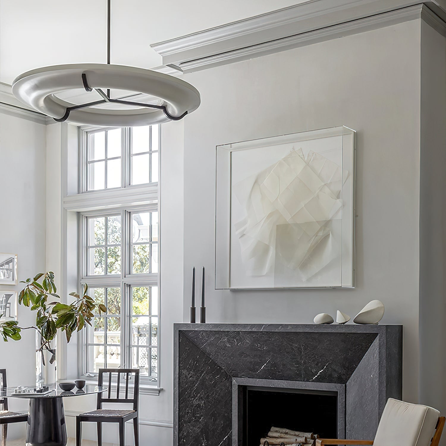 Eldorora Modern Minimalist Brass Alabaster Chandelier - Letslighting