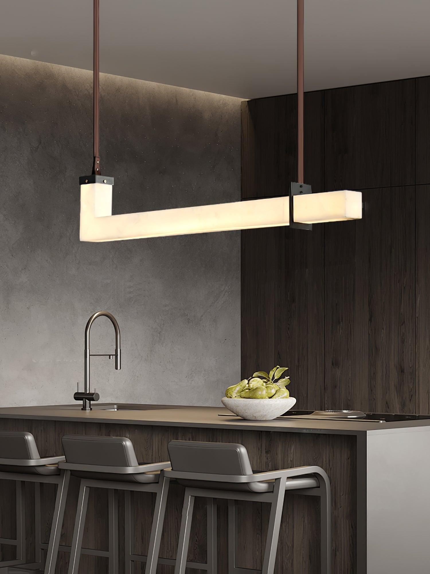 Astra Linear Alabaster Pendant Light - Neutralighting
