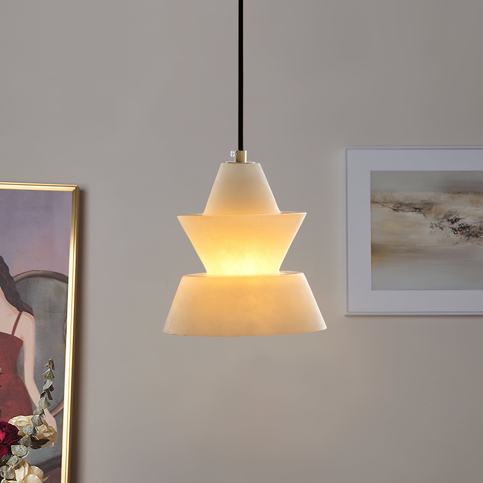 Strata Alabaster Pendant Light - Neutralighting