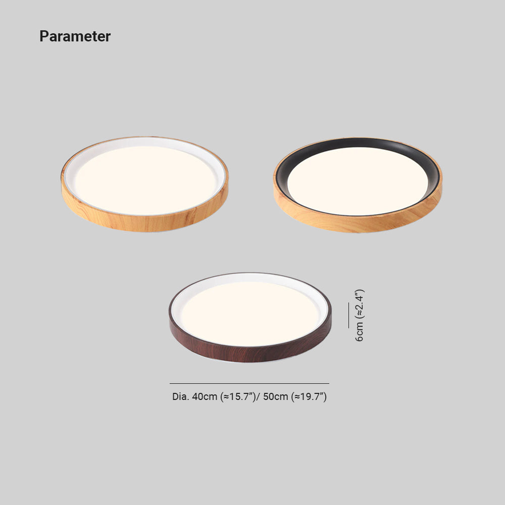 Arisha Modern LED Deckenleuchte Schwarz Holz Küche Wohnzimmer-Letslighting