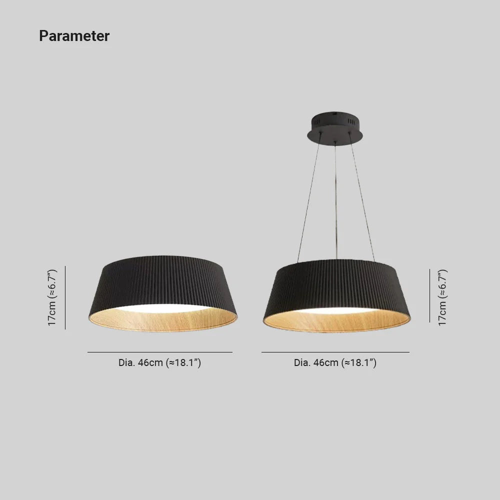 Silva Modern LED Pendelleuchte Deckenleuchte Schwarz Wohnzimmer
