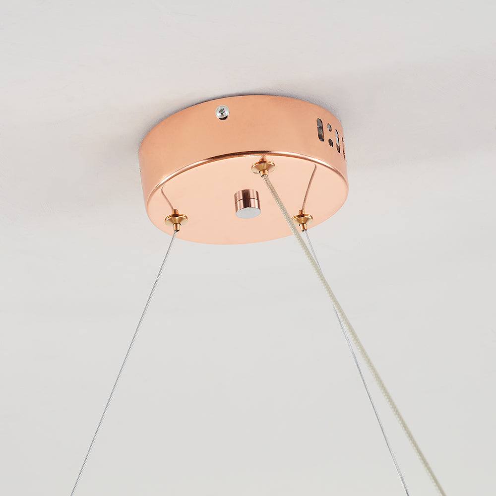 Kristy Nordisch Kronleuchter Silber/Rosegold Schlaf/Wohnzimmer-Letslighting