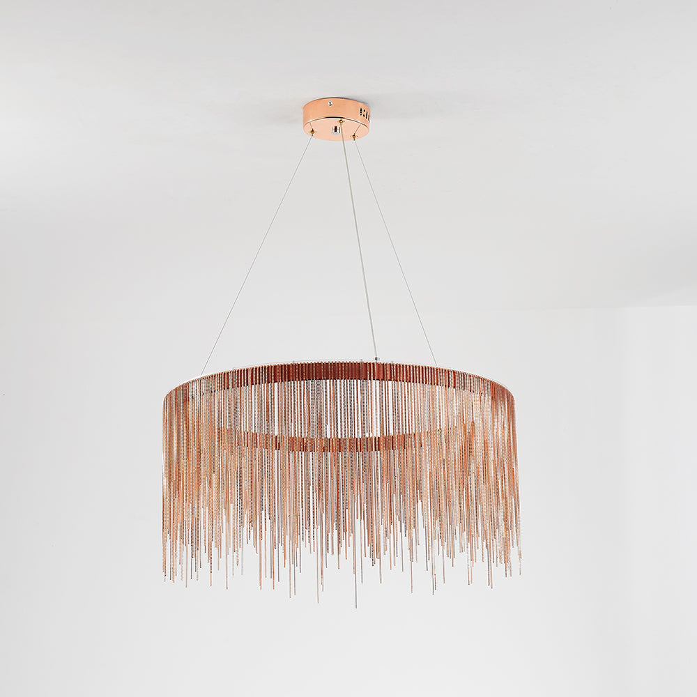 Kristy Nordisch Kronleuchter Silber/Rosegold Schlaf/Wohnzimmer-Letslighting