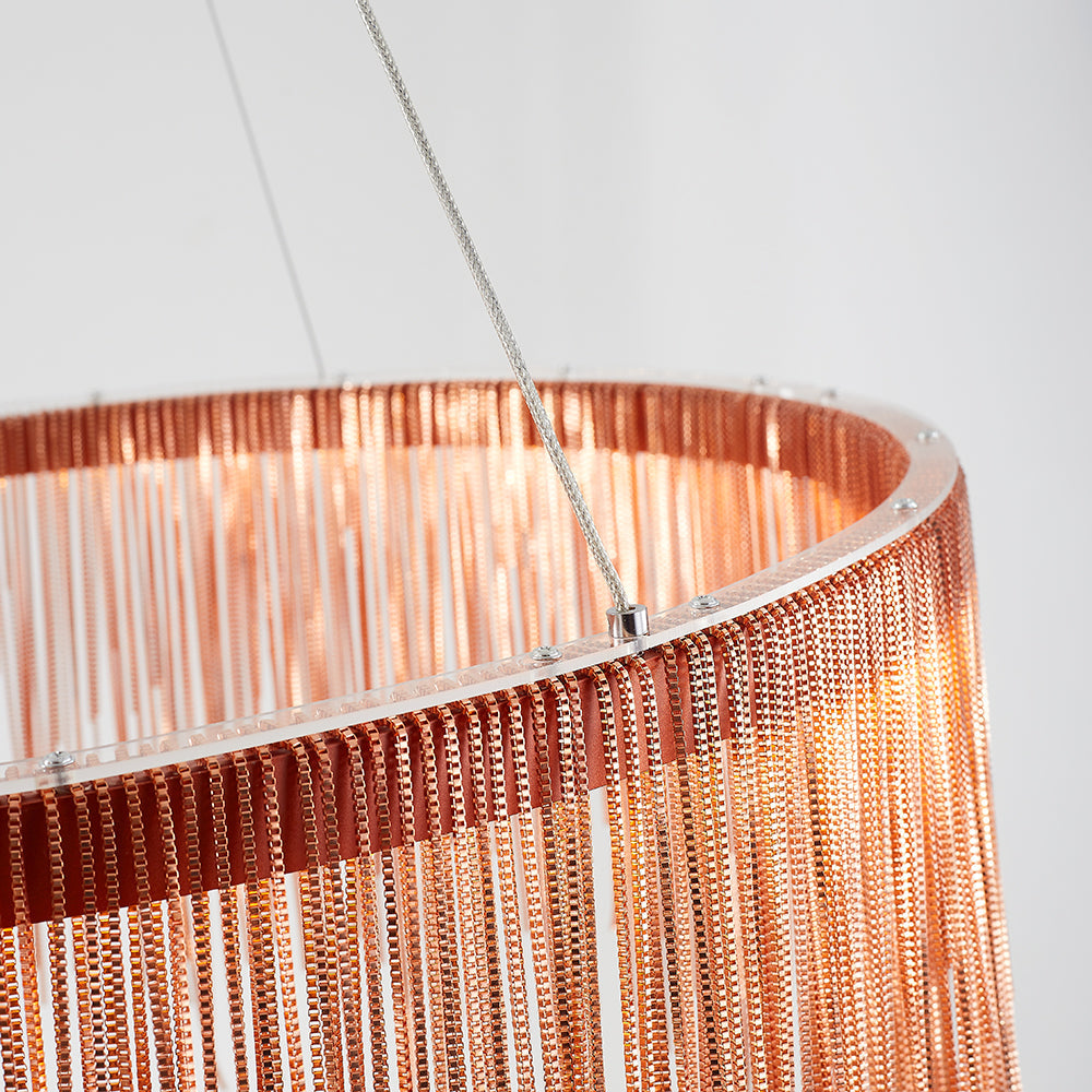 Kristy Nordisch Kronleuchter Silber/Rosegold Schlaf/Wohnzimmer-Letslighting
