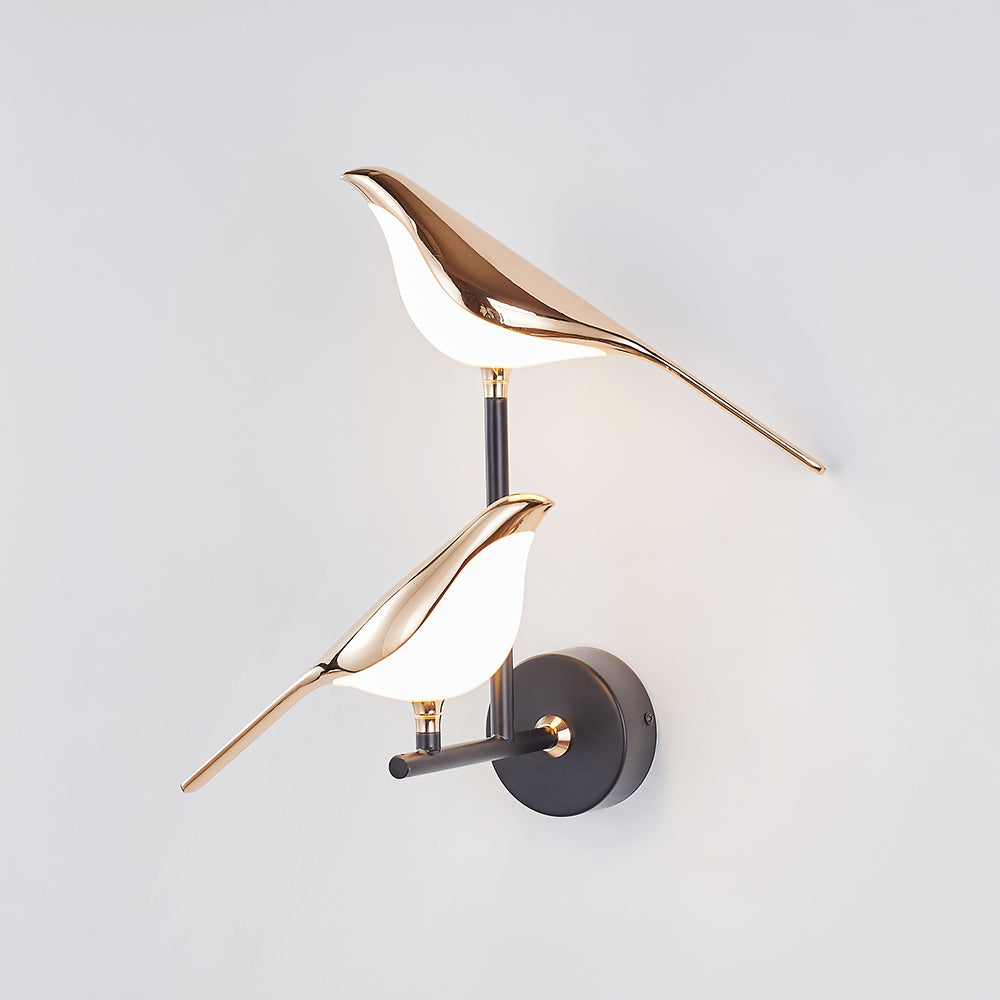 Arisha Minimalist Design LED Wandleuchte Gold Wohn/Schlaf/Kinderzimmer Metall&Acryl