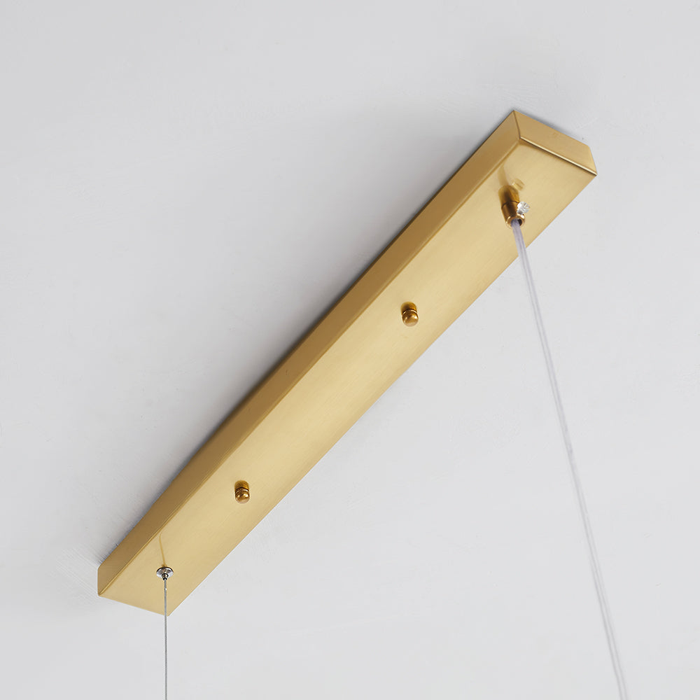 Valentina Modern LED Pendelleuchte Kugel Schwarz/Gold Ess/Wohnzimmer Glas