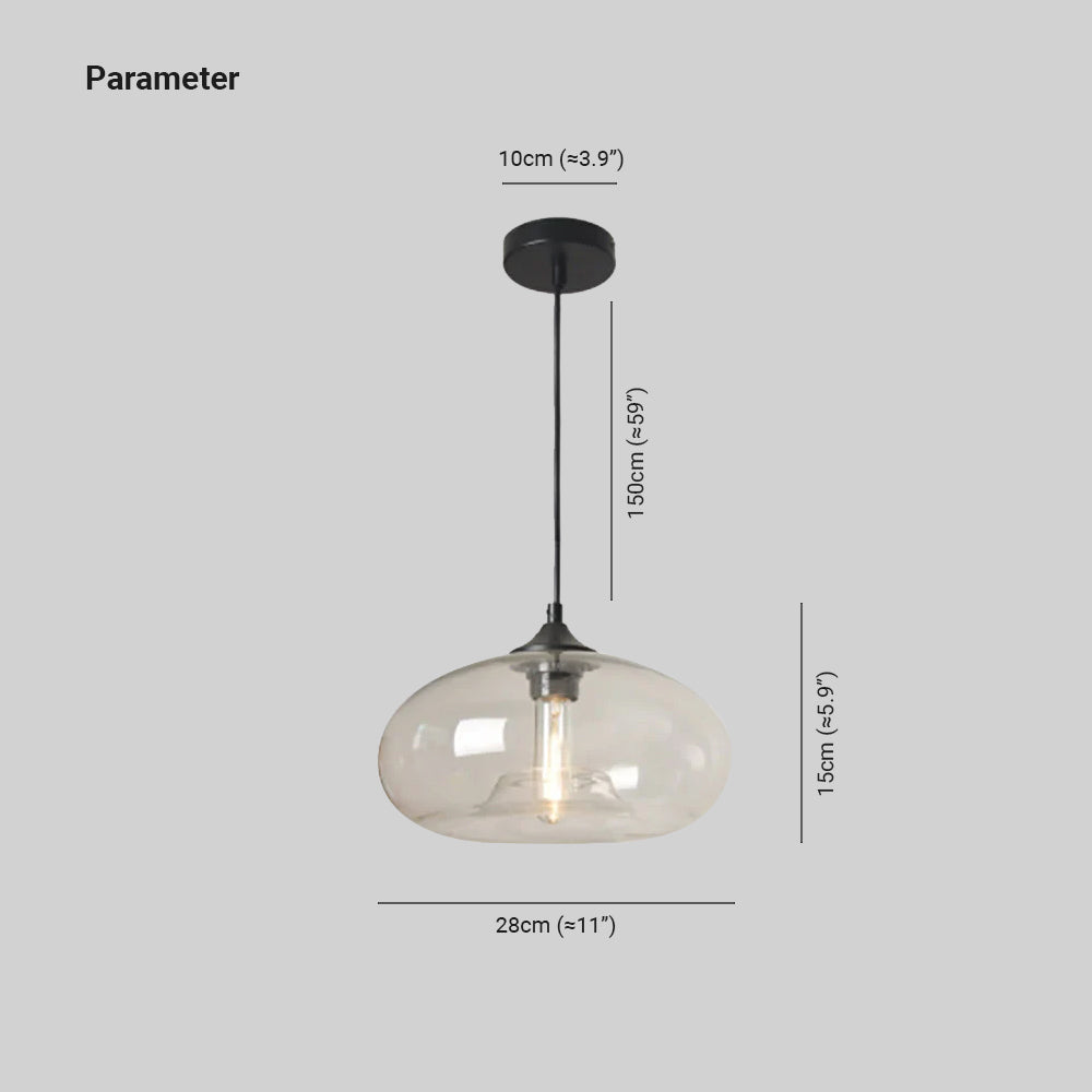 Aria Modern Mehrfarbig LED Pendelleuchte Glas Ess/Wohnzimmer