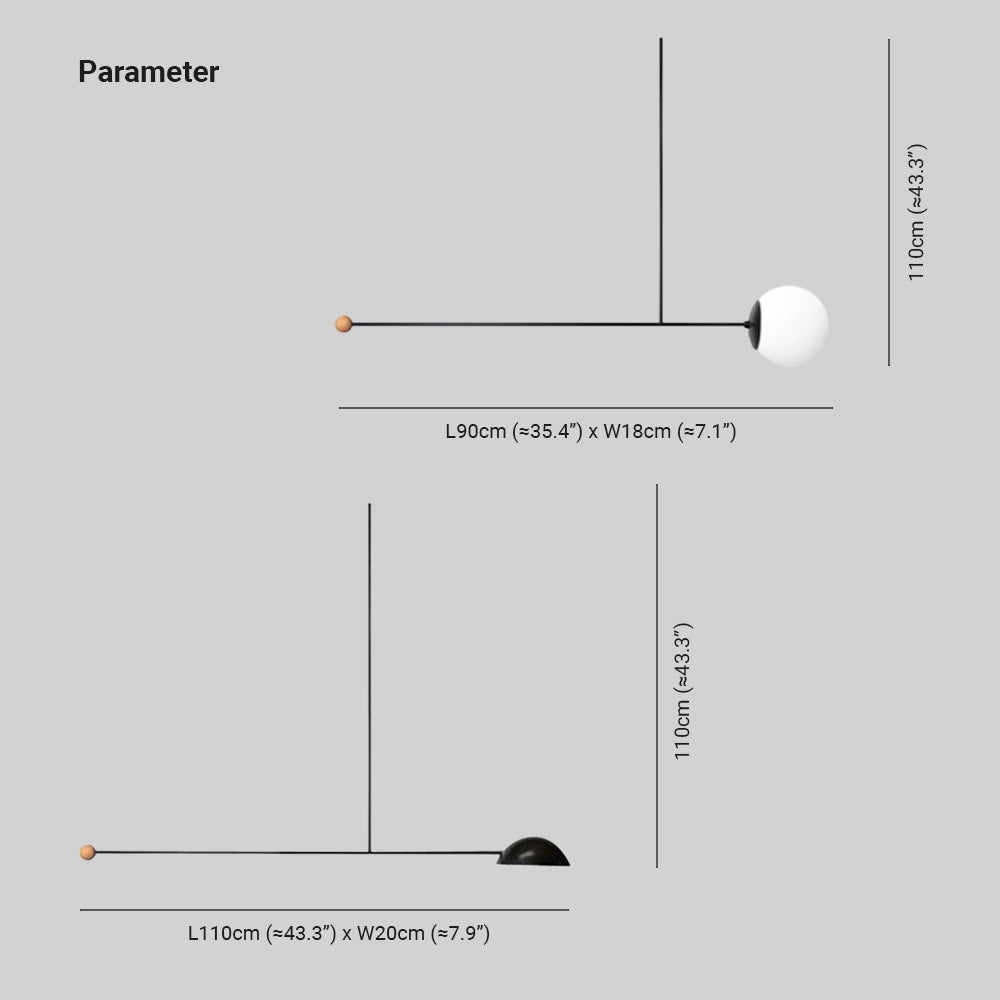 Avi Minimalistisch Lineare LED Pendelleuchte SchwarzEsszimmer Metall 4 Stile 1/2/3 Flammig