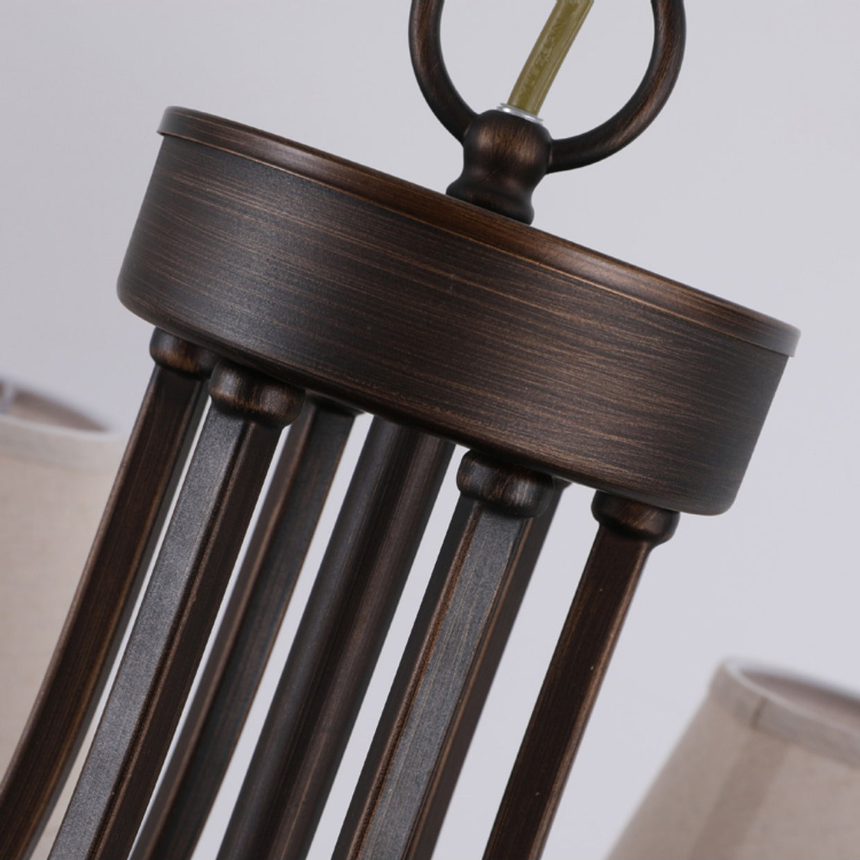 Lyvenisra Vintage Messing Stoff Kristall Kronleuchter-Letslighting