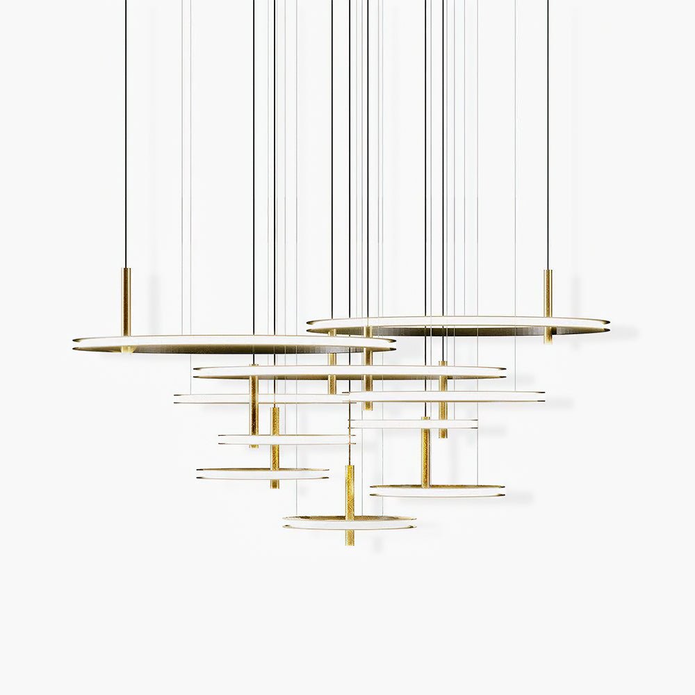 Aurora Kronleuchter Ring Lagen Minimalistisch-Letslighting
