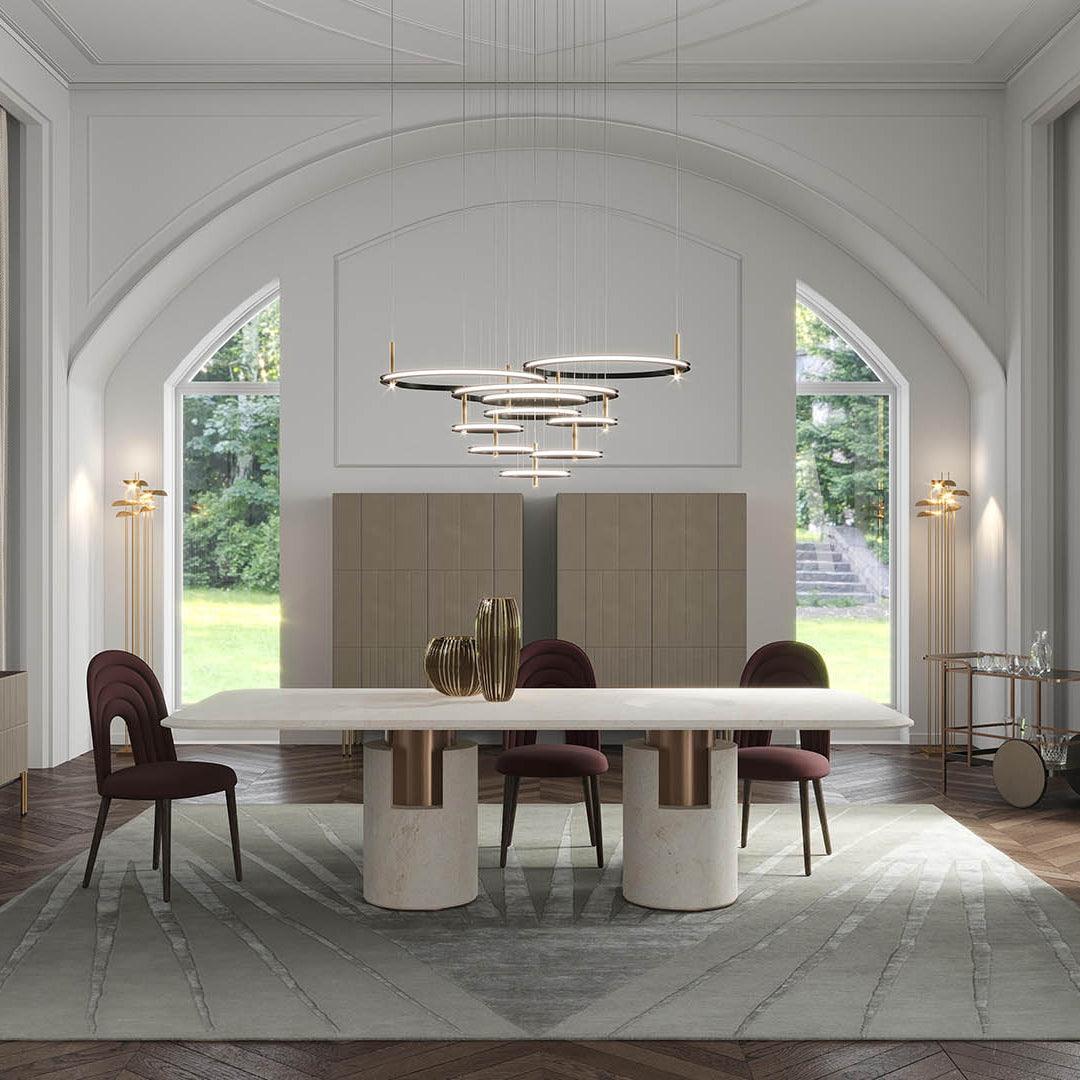 Aurora Kronleuchter Ring Lagen Minimalistisch-Letslighting