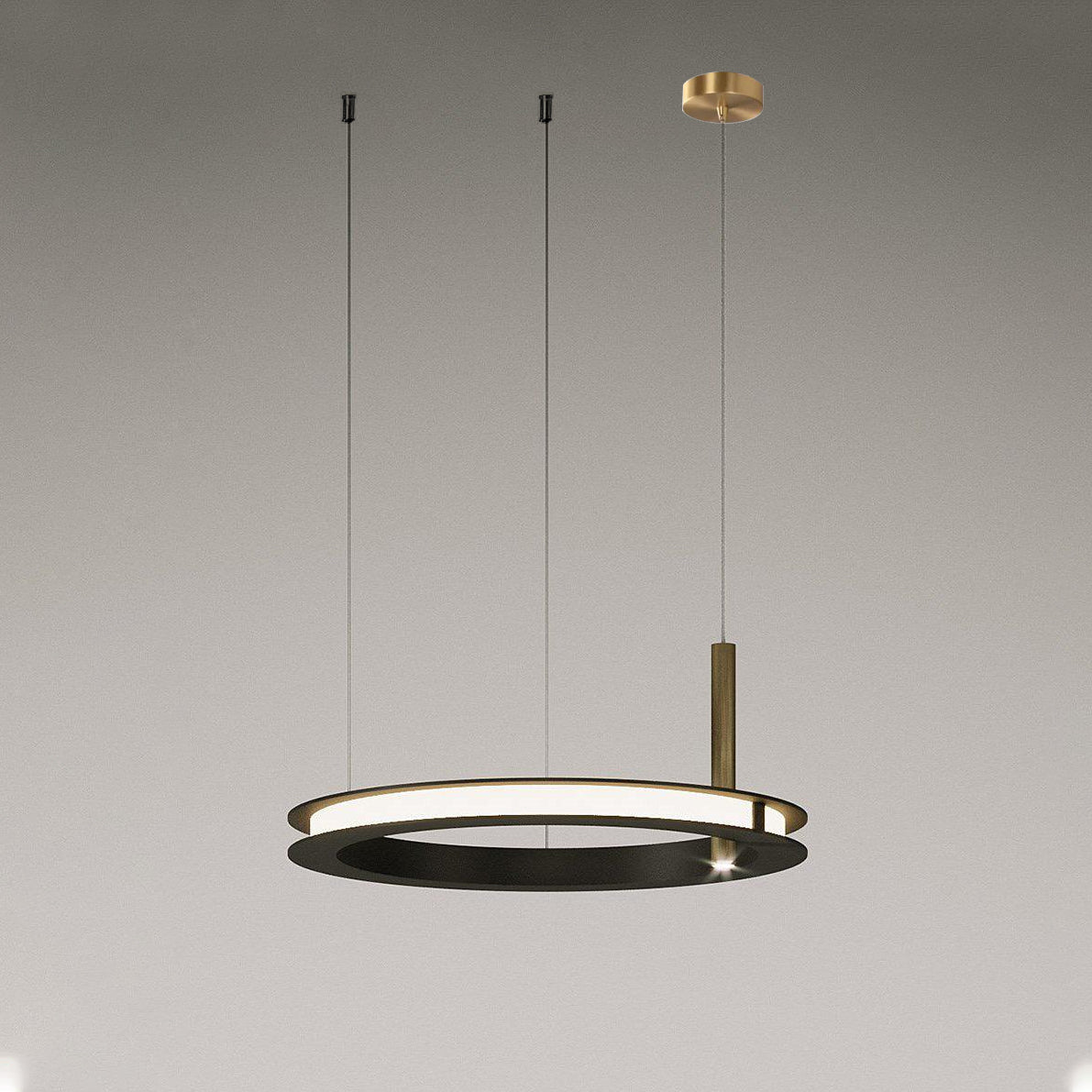 Aurora Kronleuchter Ring Lagen Minimalistisch-Letslighting