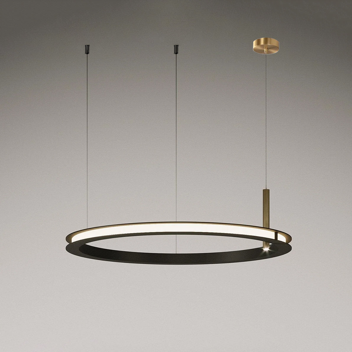 Aurora Kronleuchter Ring Lagen Minimalistisch-Letslighting