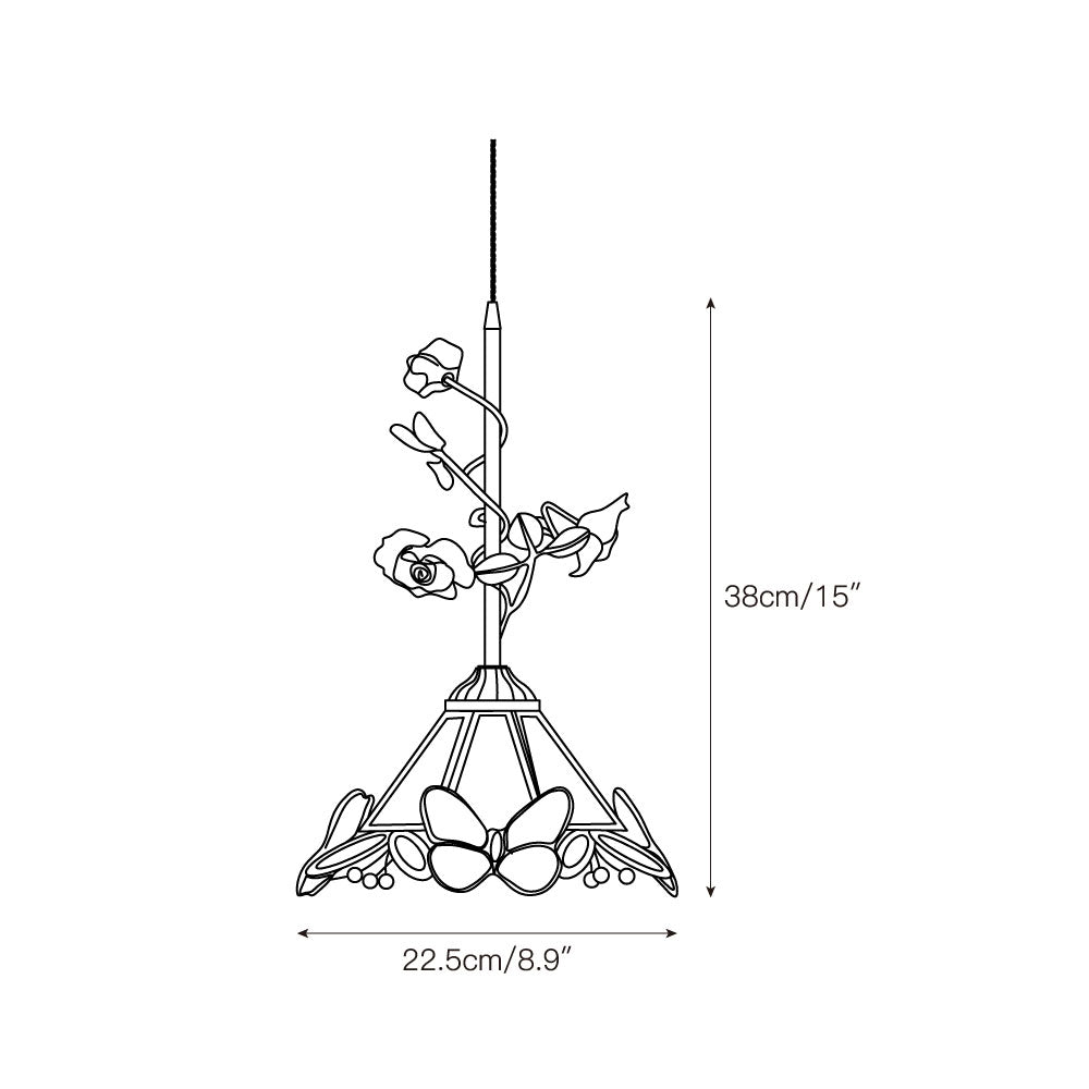 Ilsoris Rose Glas Keramik Pendelleuchte-Letslighting