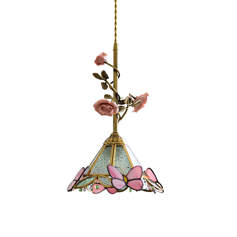Ilsoris Rose Glas Keramik Pendelleuchte-Letslighting