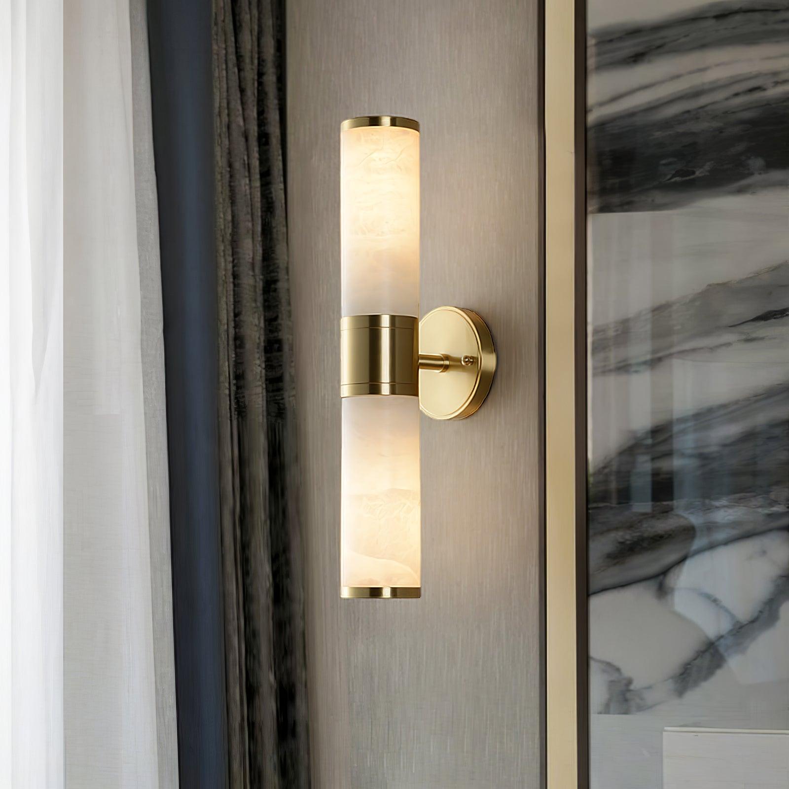 Kaia Minimalist Alabaster Wall Lamp - Neutralighting