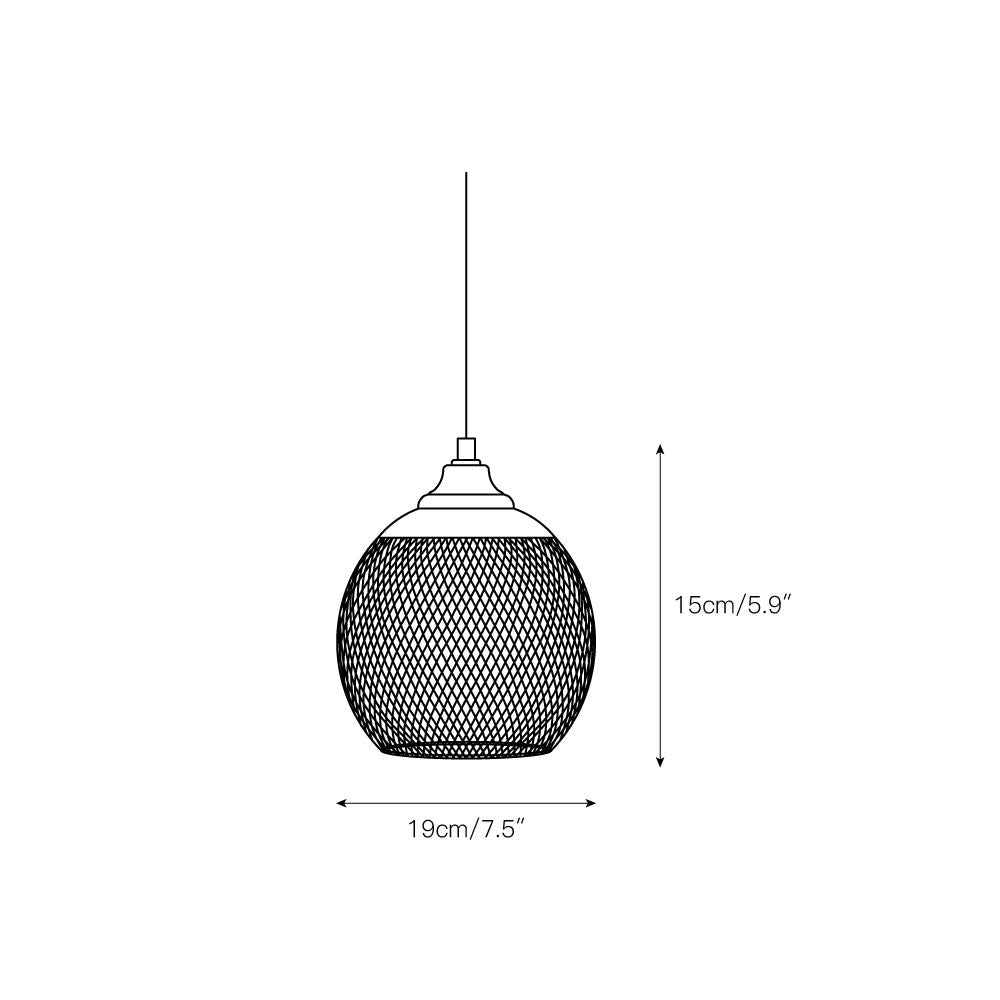 Aursorir Modern Minimalistisch Mesh Pendelleuchte-Letslighting
