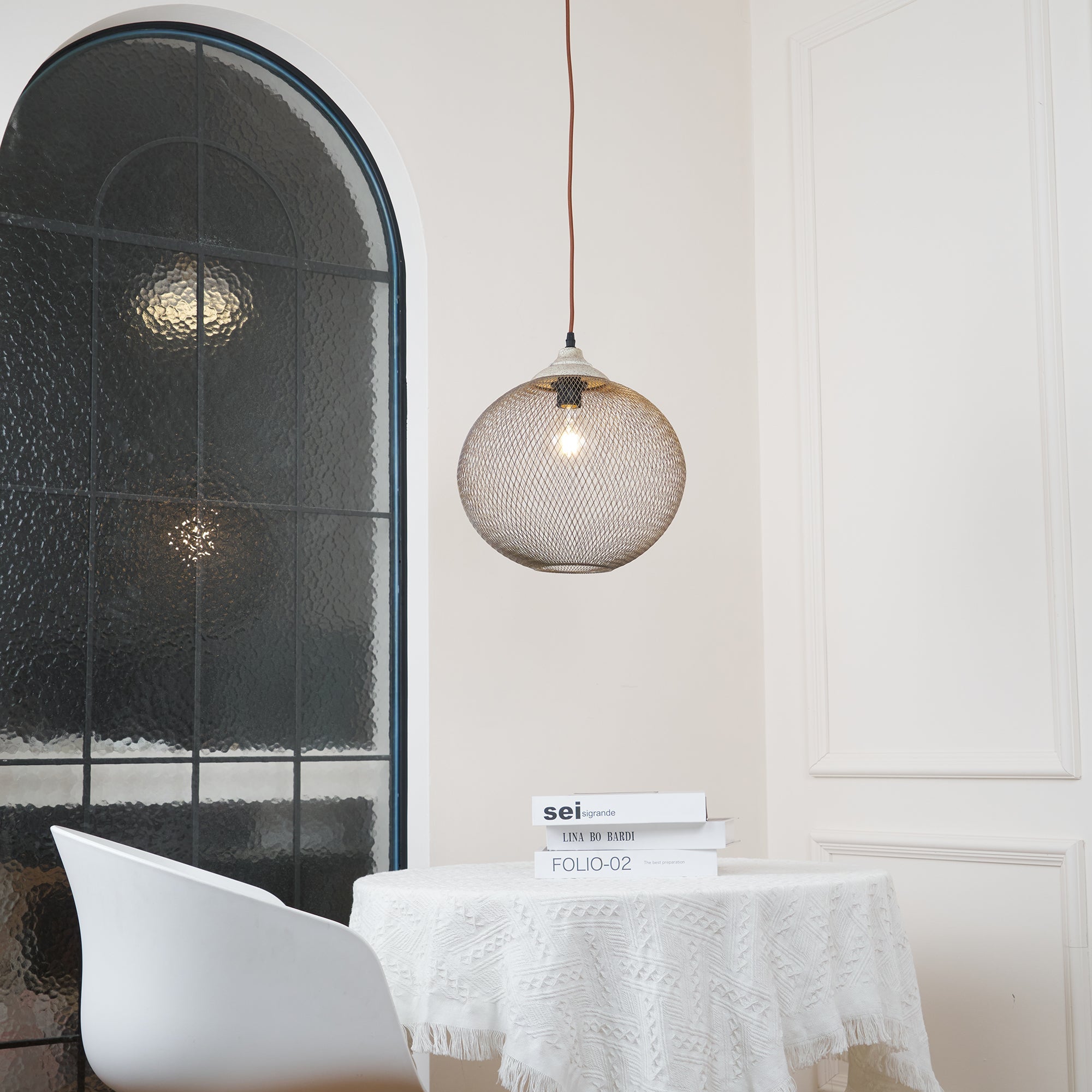 Aursorir Modern Minimalistisch Mesh Pendelleuchte-Letslighting