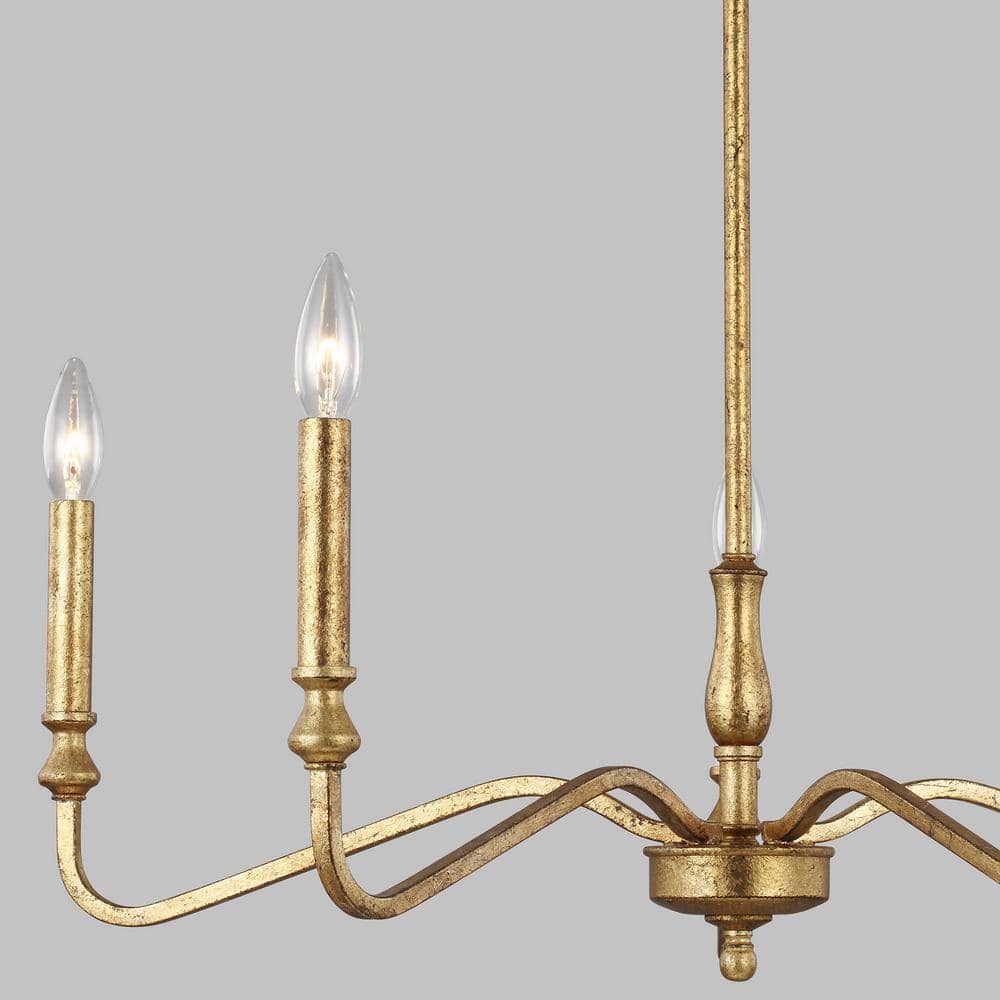 Ulsilus Vintage Industrial Brass Metal Chandelier - Letslighting