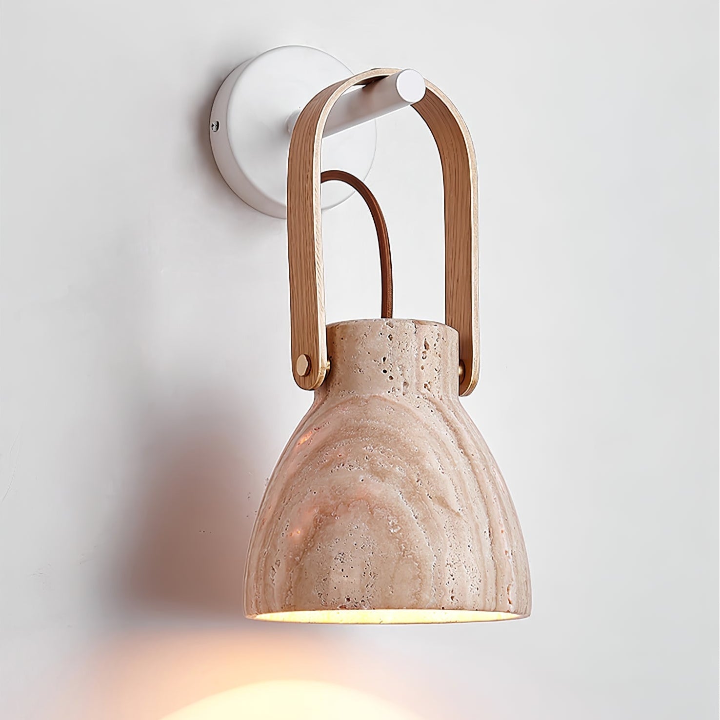 Travertine Lantern Wall Light - Neutralighting