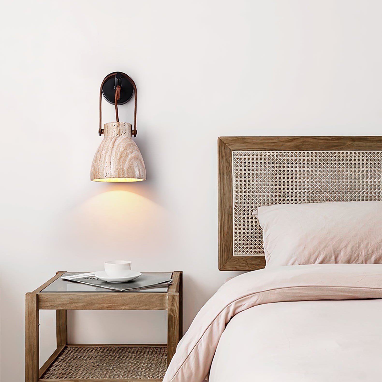 Travertine Lantern Wall Light - Neutralighting