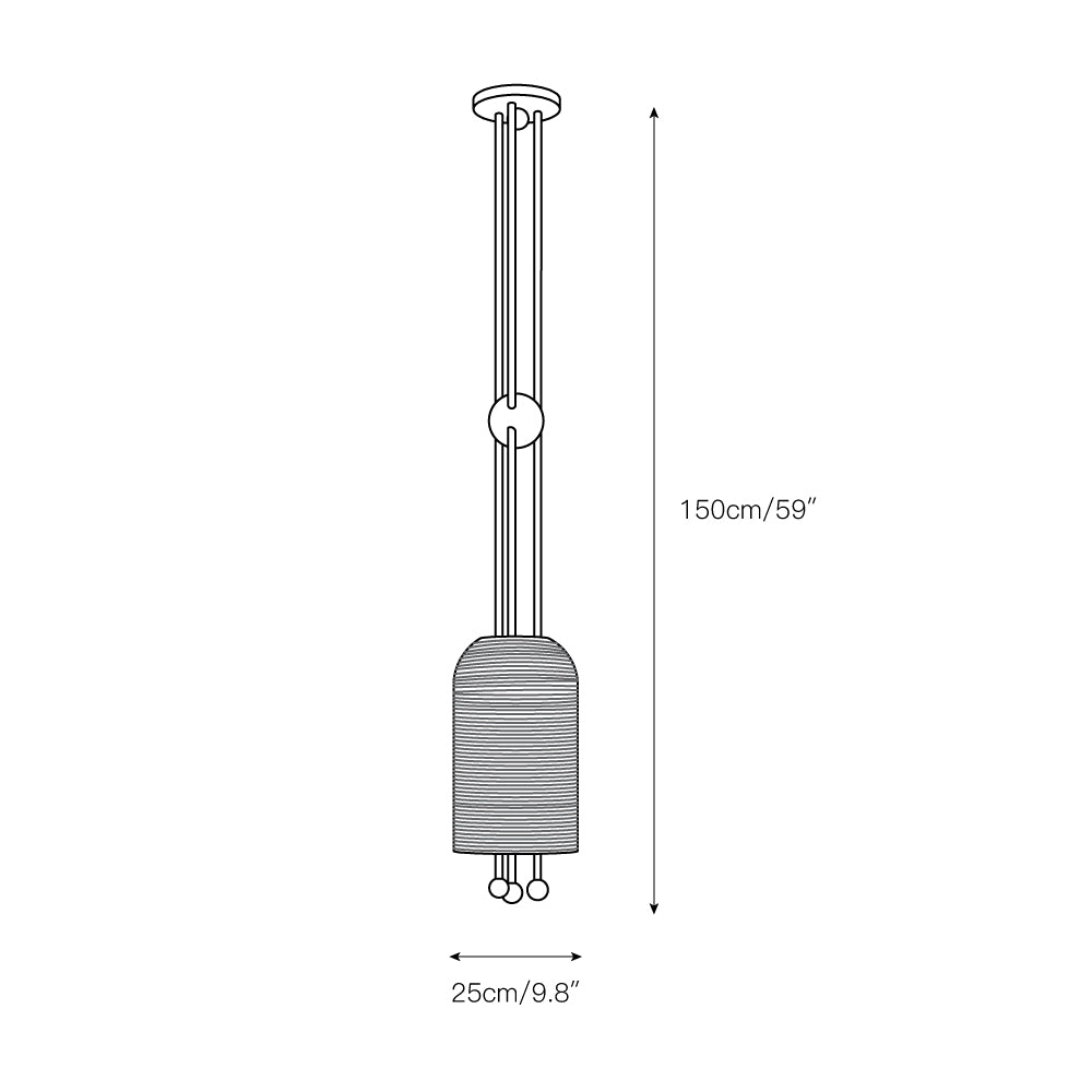 Ucaryra Eleganz Glas Laterne Pendelleuchte-Letslighting