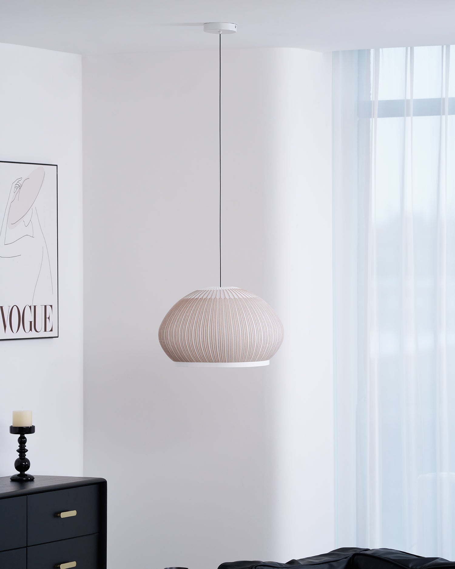 Blythe Minimalistisch Stoff Pendelleuchte Leuchte-Letslighting