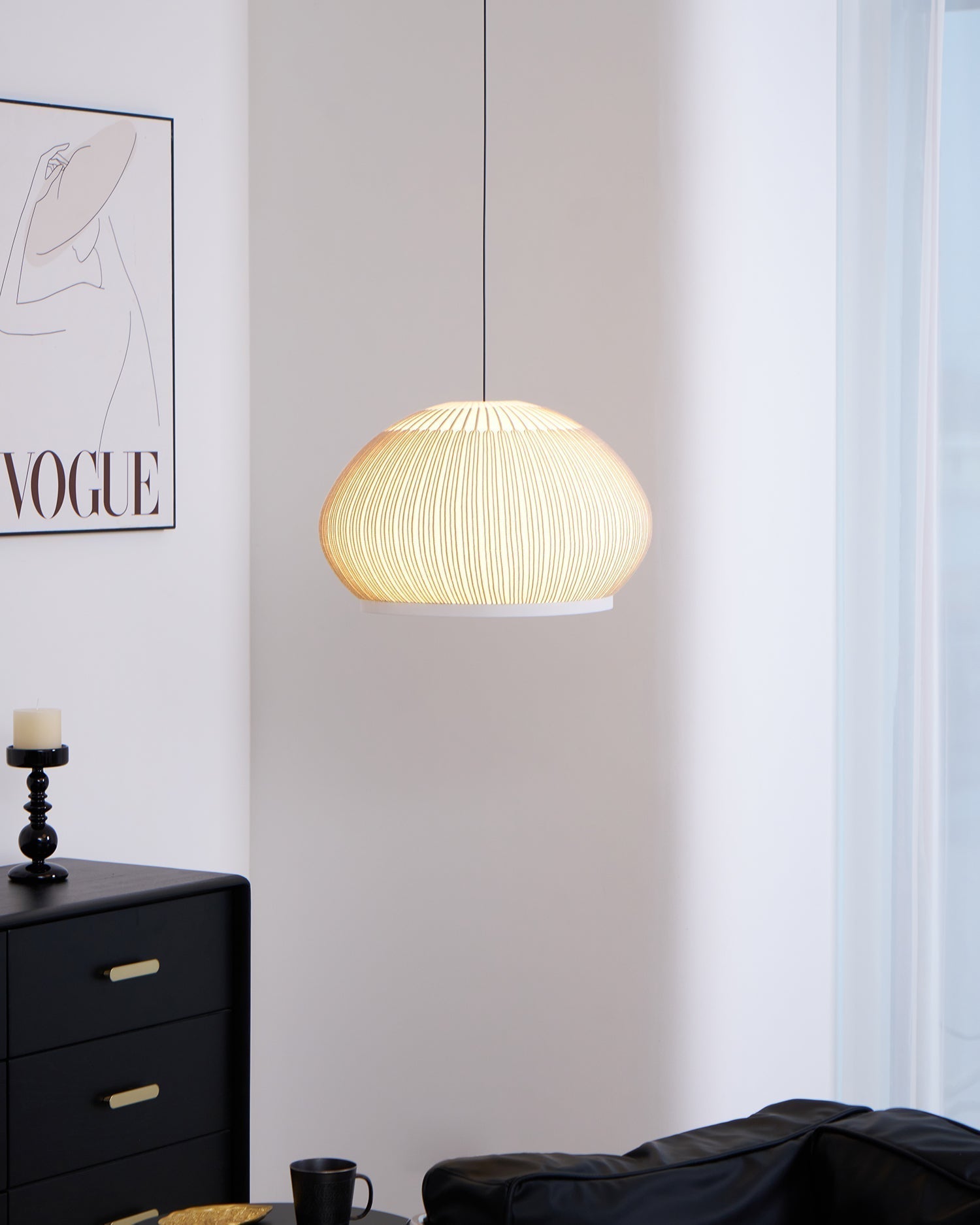 Blythe Minimalistisch Stoff Pendelleuchte Leuchte-Letslighting
