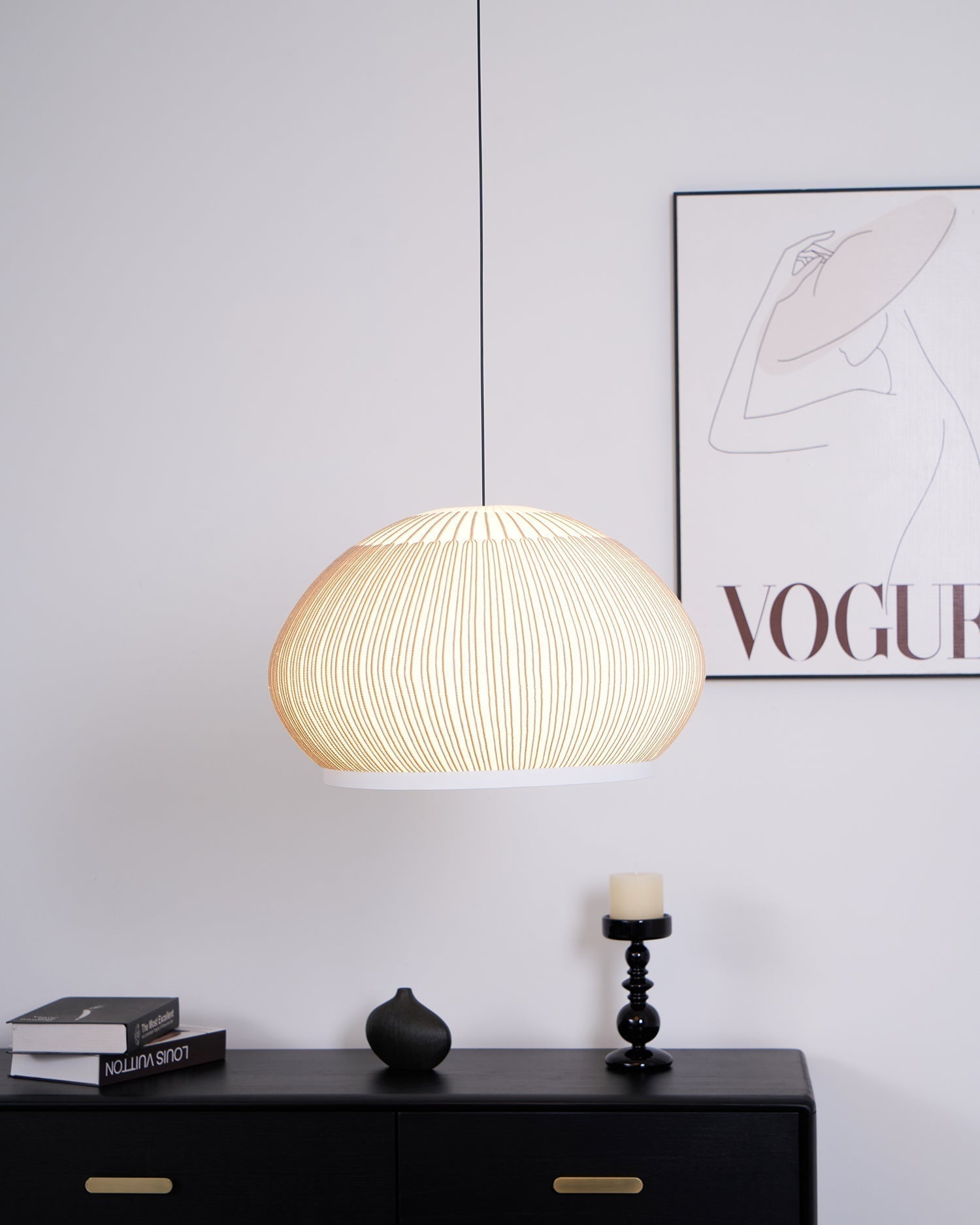 Blythe Minimalistisch Stoff Pendelleuchte Leuchte-Letslighting