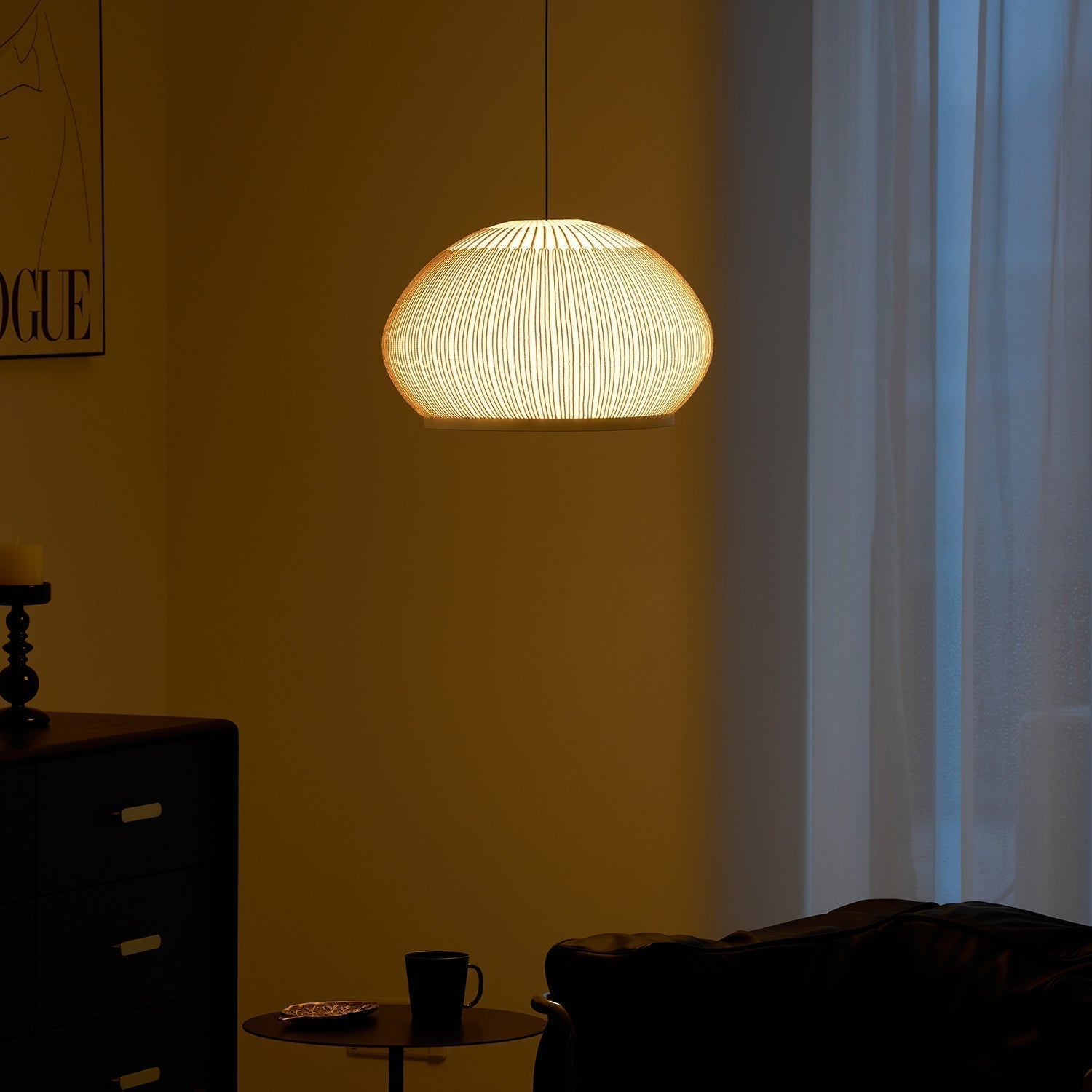 Blythe Minimalistisch Stoff Pendelleuchte Leuchte-Letslighting