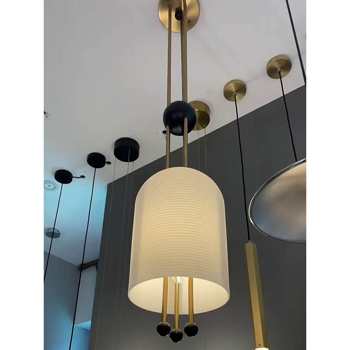 Ucaryra Eleganz Glas Laterne Pendelleuchte-Letslighting