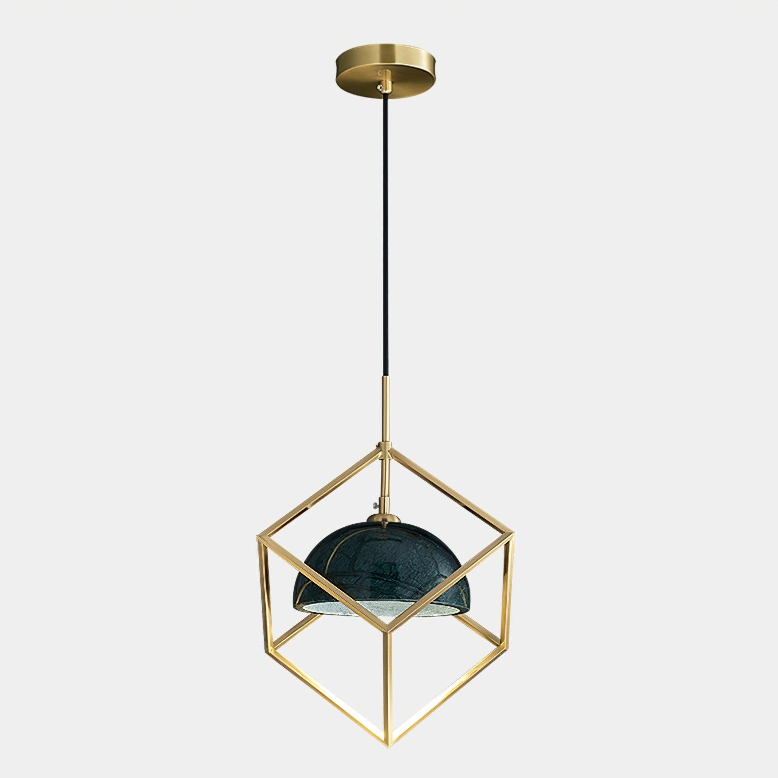 Cubo Modern Brass Pendant Lamp - Blowlighting