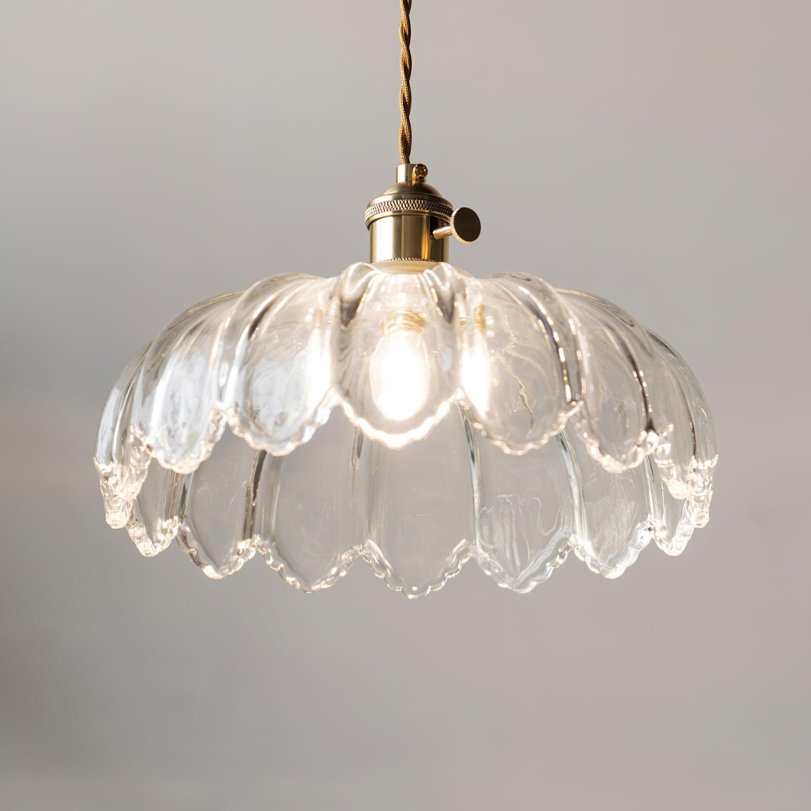 Limea Grüne Glas-Blumen-Pendelleuchte-Letslighting