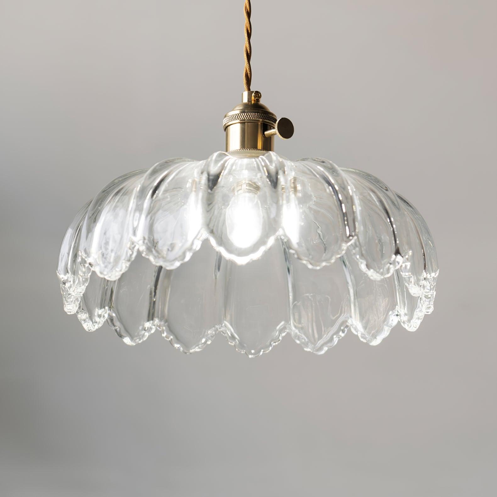Limea Grüne Glas-Blumen-Pendelleuchte-Letslighting