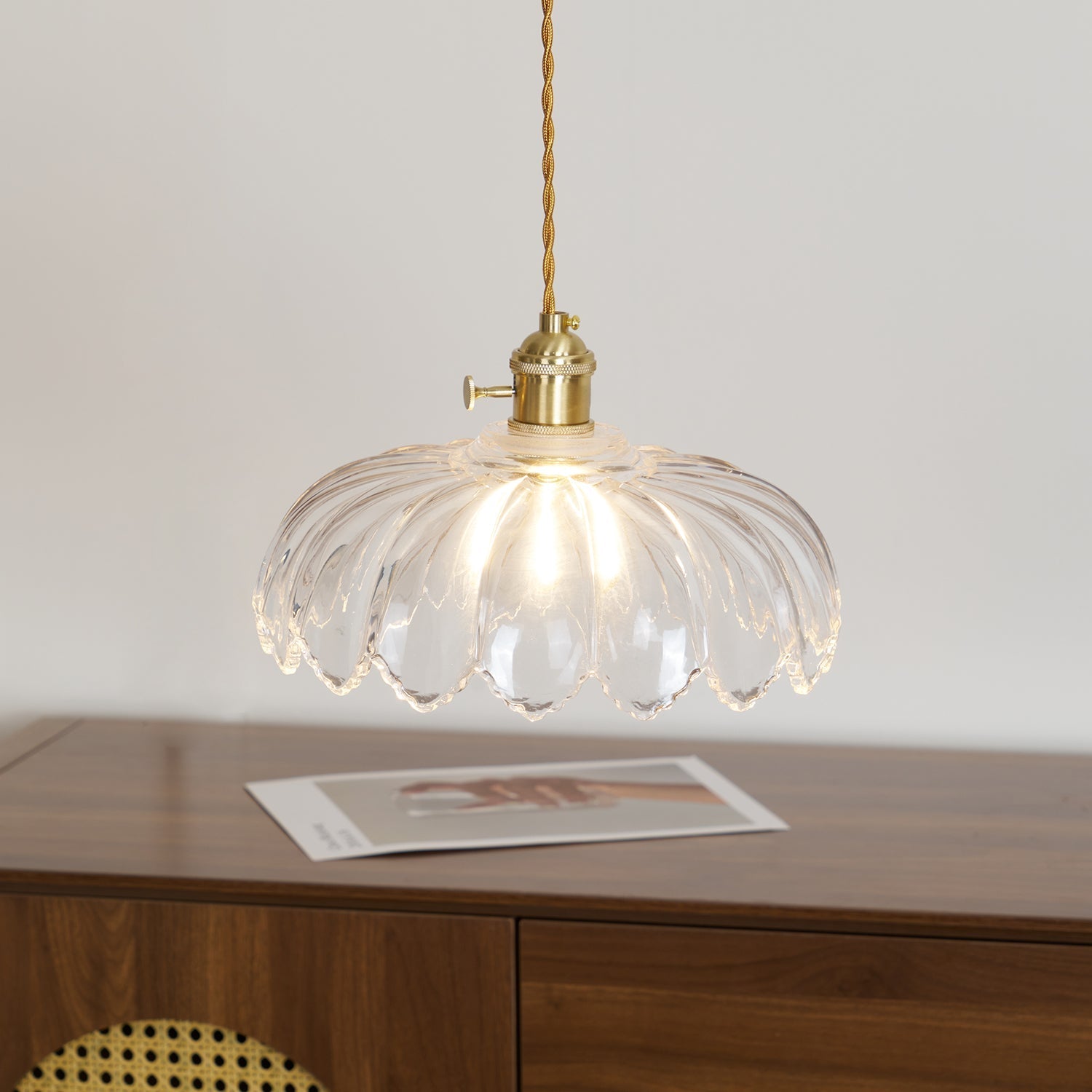 Limea Grüne Glas-Blumen-Pendelleuchte-Letslighting