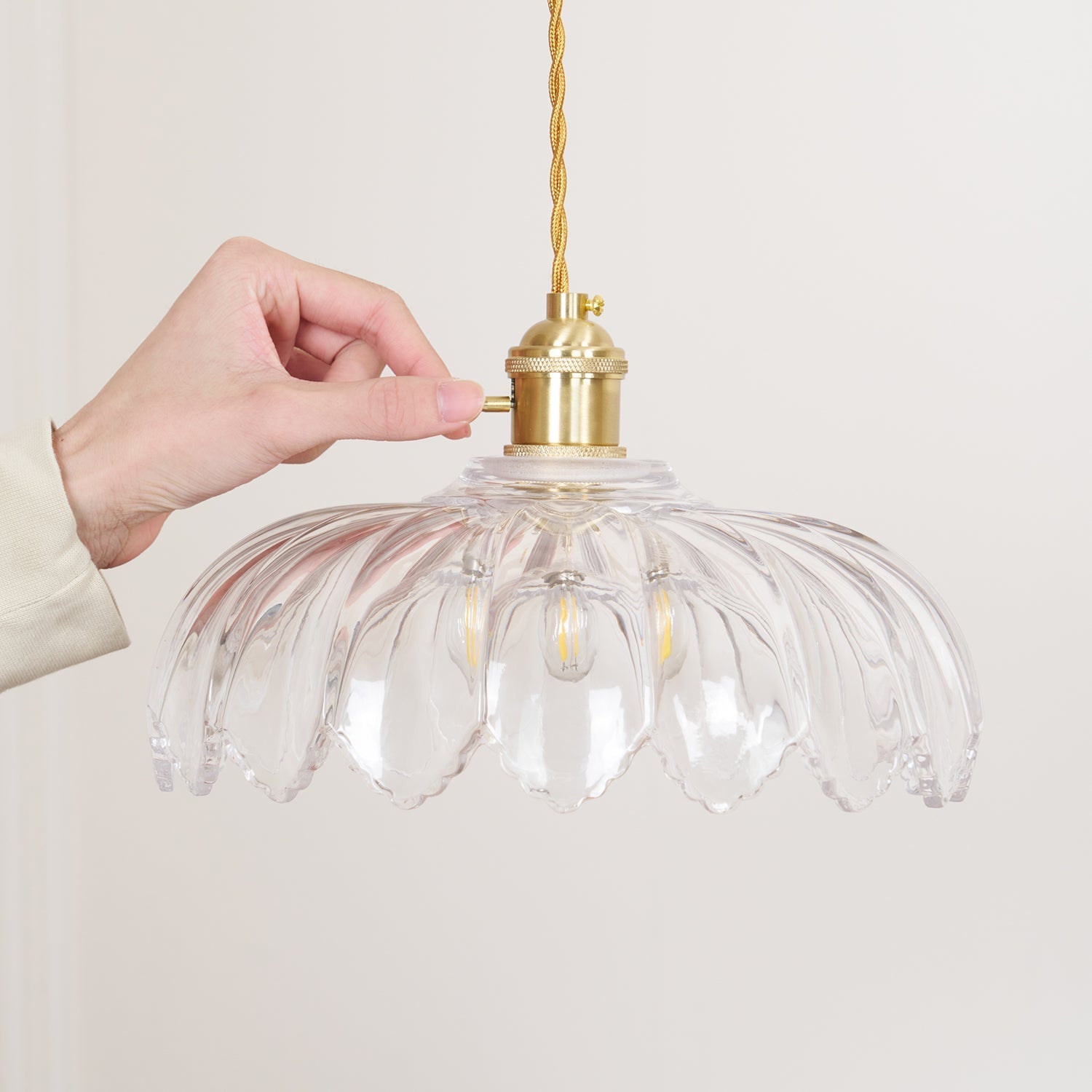 Limea Grüne Glas-Blumen-Pendelleuchte-Letslighting