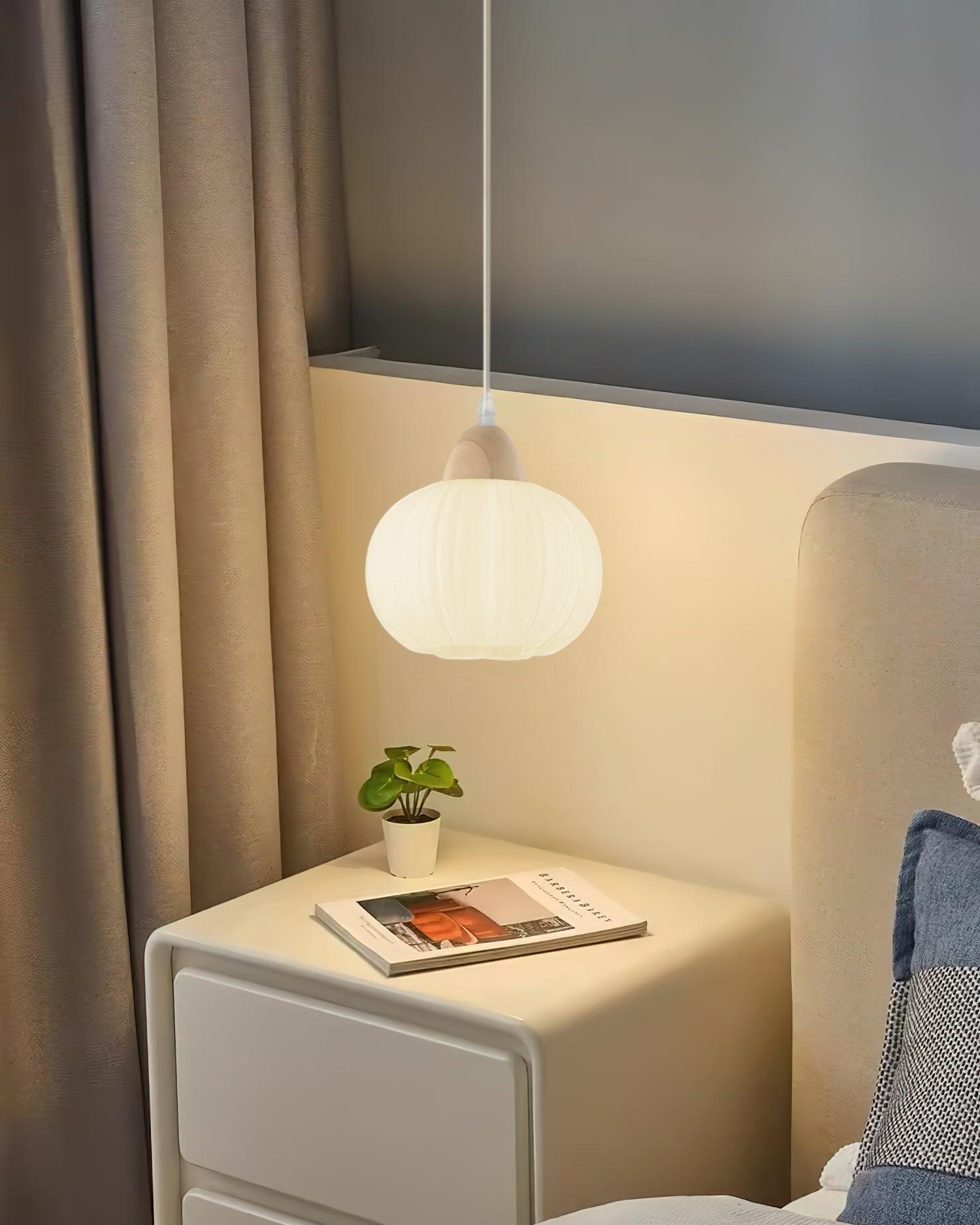 Pumpkin Moderne Holz Pendelleuchte-Letslighting