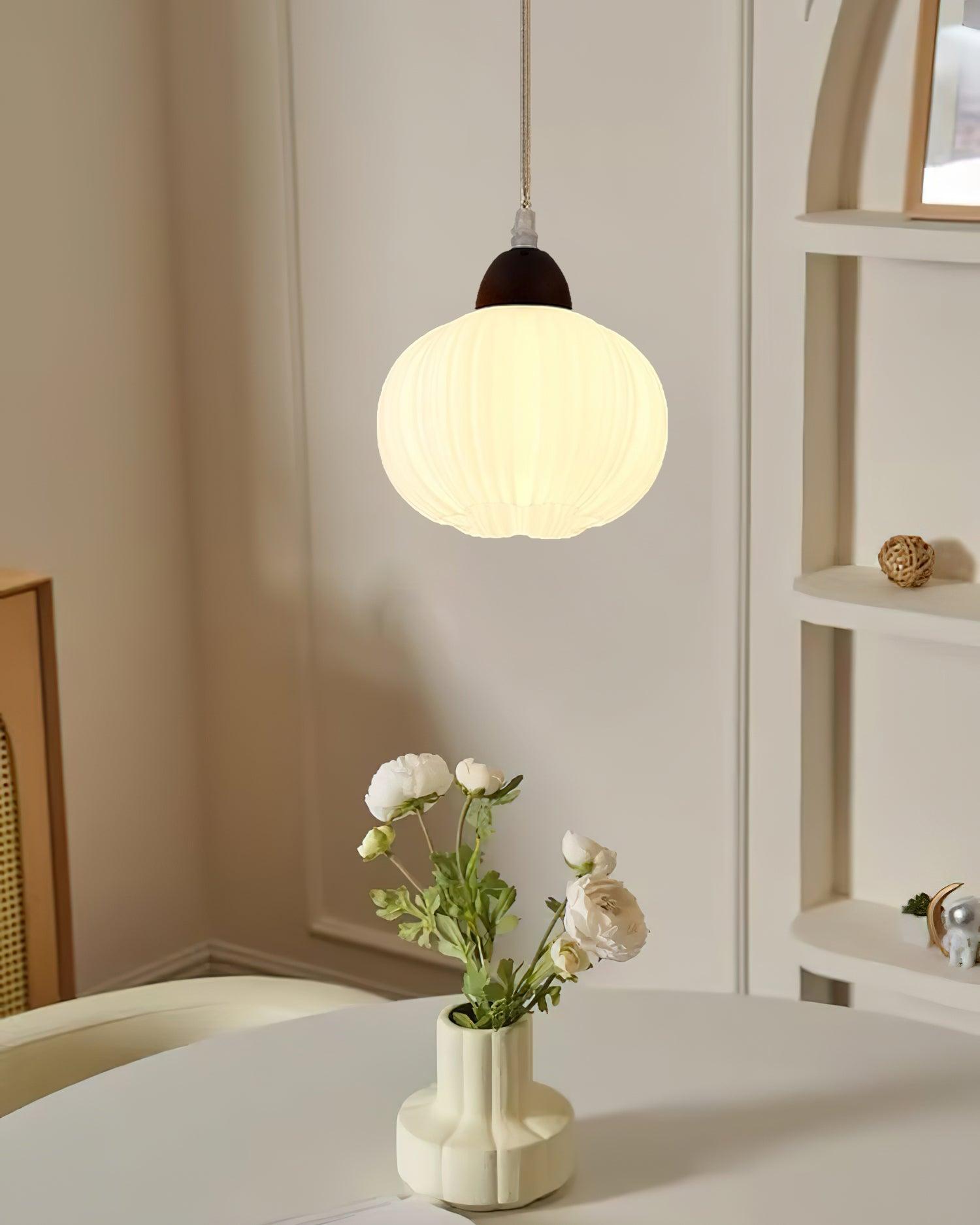Pumpkin Moderne Holz Pendelleuchte-Letslighting