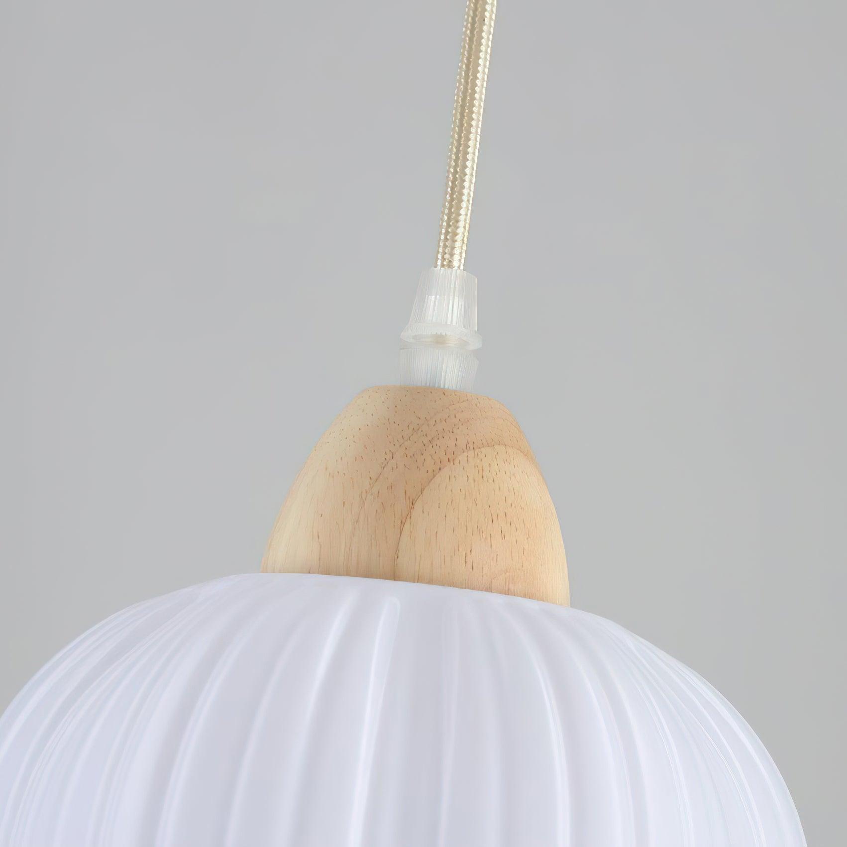 Pumpkin Moderne Holz Pendelleuchte-Letslighting