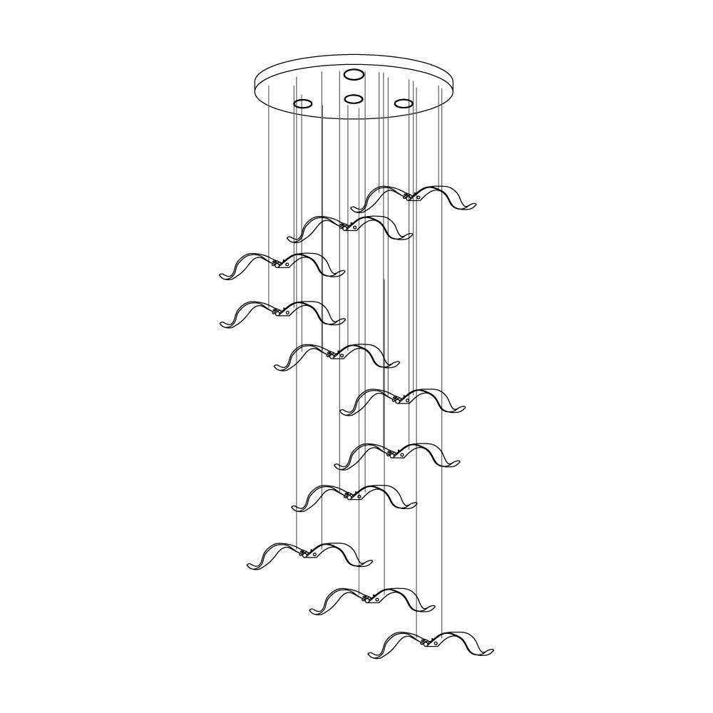 Acariel Luxury Large Seagull Glass Chandelier - Letslighting