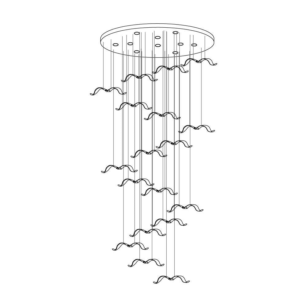 Acariel Luxury Large Seagull Glass Chandelier - Letslighting