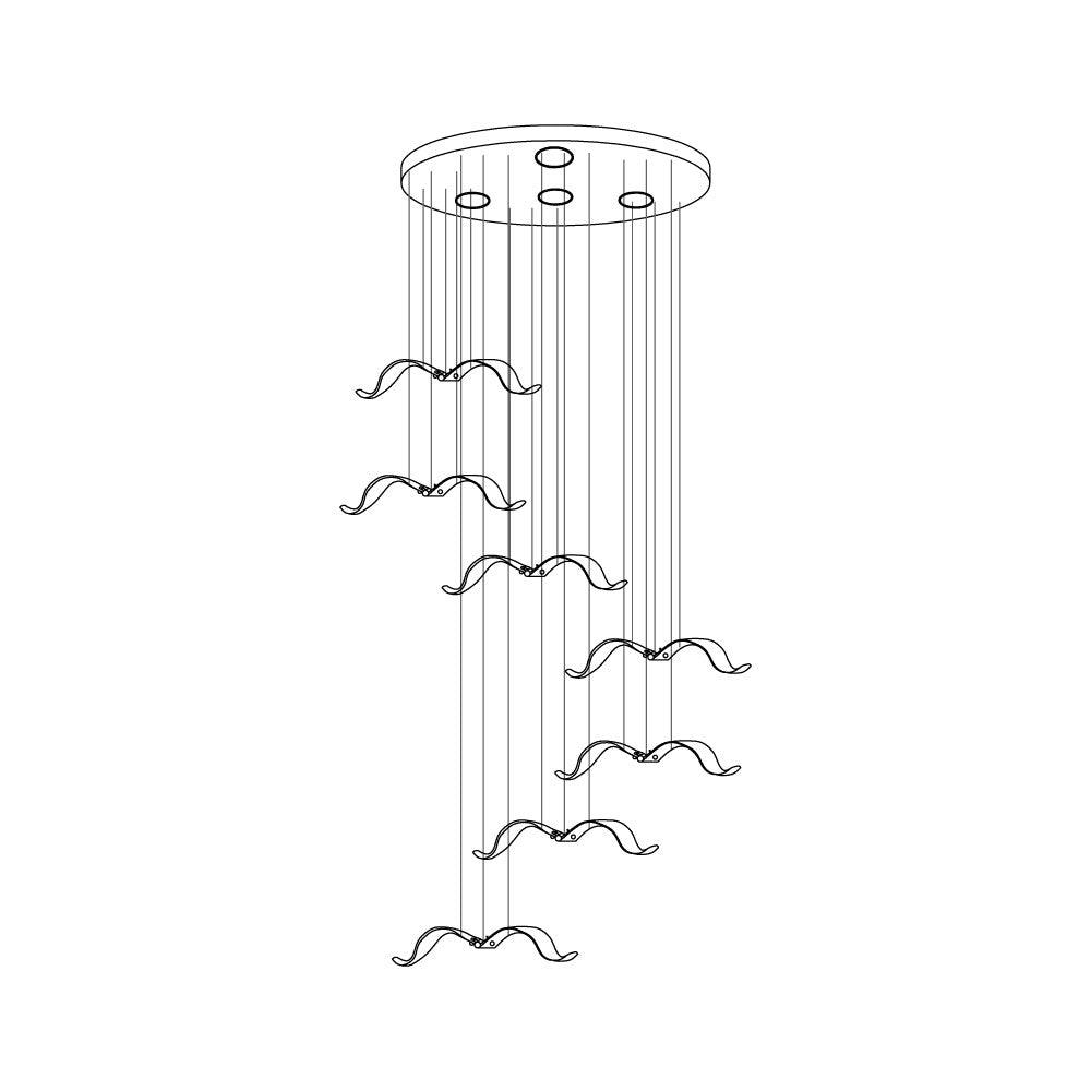 Acariel Luxury Large Seagull Glass Chandelier - Letslighting